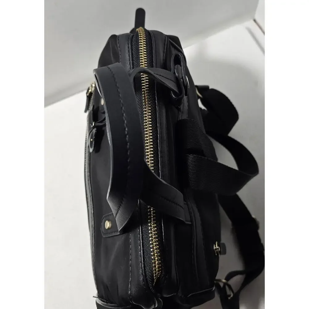 Radley London Backpack Nylon Black with Scottie Charm Pockets